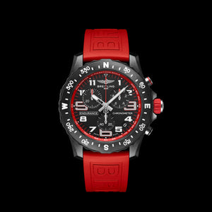 Breitling Endurance Pro Black Dial Red Rubber Strap Watch for Men - X82310D91B1S1 Authentic Buy Shop Now