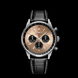 Breitling Navitimer B01 Chronograph 43 Brown Dial Black Leather Strap Watch for Men - AB0138241K1P1 Authentic Buy Shop Now