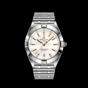 Breitling Chronomat 32 Mother of Pearl Dial Silver Steel Strap Watch for Women - A77310101A4A1 Authentic Buy Shop Now