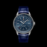 Breitling Navitimer Automatic 35 Blue Dial Blue Leather Strap Watch for Men - A17395161C1P1 Authentic Buy Shop Now
