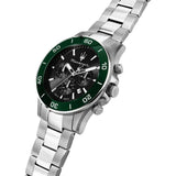 Maserati Competizione Chronograph Black Dial Silver Steel Strap Watch For Men - R8873600008 Authentic Buy Shop Now