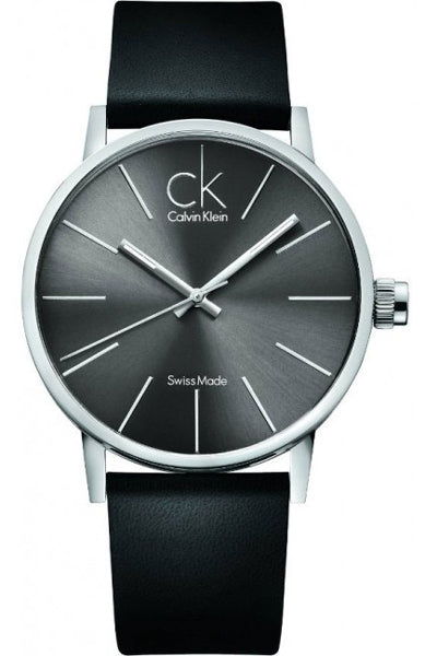 Calvin Klein Minimal Black Dial Black Leather Strap Watch for Men - K7621107 Authentic Buy Shop Now