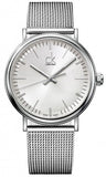 Calvin Klein Surround Silver Dial Silver Mesh Bracelet Watch for Men - K3W21126 Authentic Buy Shop Now
