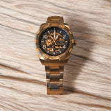Fossil Bronson Automatic Skeleton Black Dial Gold Steel Strap Watch for Men - ME3257 Authentic Buy Shop Now