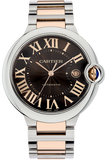 Cartier Ballon Bleu de Cartier Brown Dial Two Tone Steel Strap Watch for Men - W6920032 Authentic Buy Shop Now