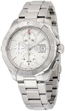 Tag Heuer Aquaracer Caliber 16 Automatic Chronograph White Dial Silver Steel Strap Watch for Men - CAY2111.BA0927 Authentic Buy Shop Now