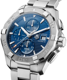 Tag Heuer Aquaracer Caliber 16 Automatic Chronograph Blue Dial Silver Steel Strap Watch for Men - CAY2112.BA0927 Authentic Buy Shop Now