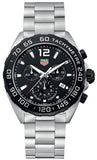 Tag Heuer Formula 1 Chronograph Black Dial Silver Steel Strap Watch for Men - CAZ1010.BA0842 Authentic Buy Shop Now