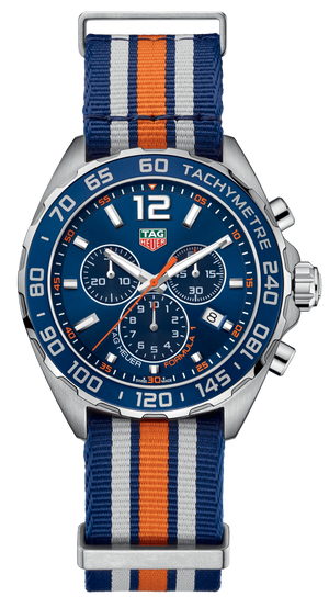 Tag Heuer Formula 1 Chronograph 43mm Blue Dial NATO Strap Watch for Men - CAZ1014.FC8196 Authentic Buy Shop Now