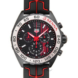 Tag Heuer Formula 1 Senna Special Edition Black Dial Two Tone Rubber Strap Watch for Men - WAZ1014.FT8027 Authentic Buy Shop Now