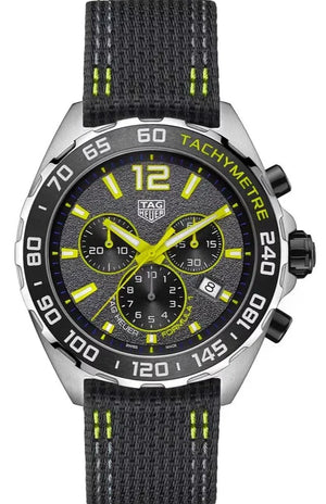 Tag Heuer Formula 1 Chronograph Grey Dial Black Nylon Strap Watch for Men - CAZ101AG.FC8304 Authentic Buy Shop Now