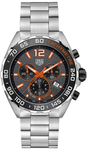 Tag Heuer Formula 1 Chronograph Ceramic Black Dial Silver Steel Strap Watch for Men - CAZ101AH.BA0842 Authentic Buy Shop Now