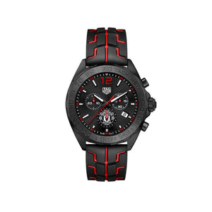 Tag Heuer Formula 1 Manchester United Limited Edition Black Dial Black & Red Rubber Strap Watch for Men - CAZ101J.FT8027 Authentic Buy Shop Now
