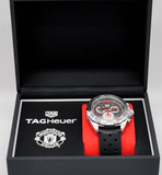 Tag Heuer Formula 1 Manchester United Special Edition Grey Dial Black Silicone Strap Watch for Men - CAZ101M.FT8024 Authentic Buy Shop Now