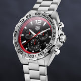Tag Heuer Formula 1 Chronograph Black Dial Silver Steel Strap Watch for Men - CAZ101Y.BA0842 Authentic Buy Shop Now