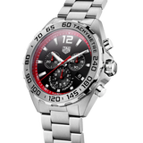 Tag Heuer Formula 1 Chronograph Black Dial Silver Steel Strap Watch for Men - CAZ101Y.BA0842 Authentic Buy Shop Now