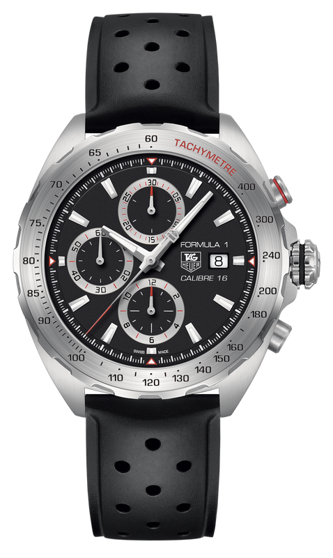 Tag Heuer Formula 1 Calibre 16 Black Dial Black Leather Strap Watch for Men - CAZ2010.FT8024 Authentic Buy Shop Now