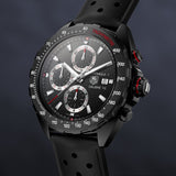 Tag Heuer Formula 1 Automatic Chronograph Black Dial Black Leather Strap Watch for Men - CAZ2011.FT8024 Authentic Buy Shop Now