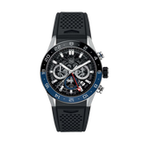 Tag Heuer Carrera Automatic Chronograph Steel & Ceramic Black Dial Black Rubber Strap Watch for Men - CBG2A1Z.FT6157 Authentic Buy Shop Now
