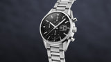 Tag Heuer Carrera Automatic Chronograph Black Dial Silver Steel Strap Watch for Men - CBK2110.BA0715 Authentic Buy Shop Now