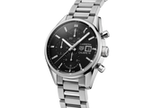 Tag Heuer Carrera Automatic Chronograph Black Dial Silver Steel Strap Watch for Men - CBK2110.BA0715 Authentic Buy Shop Now