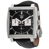 Tag Heuer Monaco Automatic Chronograph Black Dial Black Leather Strap Watch for Men - CBL2113.FC6177 Authentic Buy Shop Now