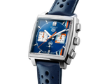 Tag Heuer Monaco Gulf Automatic Chronograph Blue Dial Blue Leather Strap Watch for Men - CBL2115.FC6494 Authentic Buy Shop Now