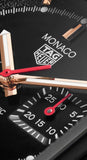 Tag Heuer Monaco Automatic Chronograph Black Dial Black Leather Strap Watch for Men - CBL2180.FC6497 Authentic Buy Shop Now