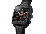 Tag Heuer Monaco Automatic Chronograph Black Dial Black Leather Strap Watch for Men - CBL2180.FC6497 Authentic Buy Shop Now