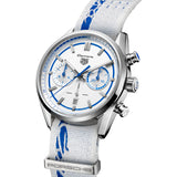 Tag Heuer Carrera Porsche RS 2.7 Automatic Chronograph White Dial White Nylon Strap Watch for Men - CBN2016.EB0275 Authentic Buy Shop Now