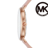 Michael Kors Pyper Quartz White Dial Pink Leather Strap Watch For Women - MK2741 Authentic Buy Shop Now