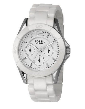 Fossil Ceramic White Dial White Ceramic Strap Watch for Women - CE1002 Authentic Buy Shop Now