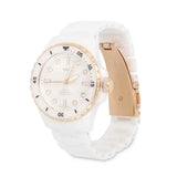 Fossil FB-01 Analog White Dial White Ceramic Strap Watch for Women - CE1107 Authentic Buy Shop Now