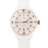 Fossil FB-01 Analog White Dial White Ceramic Strap Watch for Women - CE1107 Authentic Buy Shop Now