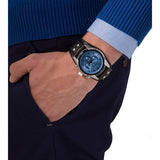 Fossil Coachman Chronograph Blue Dial Black Leather Strap Watch for Men - CH2564 Authentic Buy Shop Now