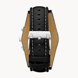 Fossil Coachman Chronograph Blue Dial Black Leather Strap Watch for Men - CH2564 Authentic Buy Shop Now