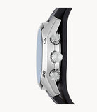 Fossil Coachman Chronograph Blue Dial Black Leather Strap Watch for Men - CH2564 Authentic Buy Shop Now