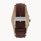 Fossil Coachman Chronograph White Dial Brown Leather Strap Watch for Men - CH2890 Authentic Buy Shop Now
