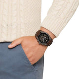 Fossil Coachman Chronograph Black Dial Brown Leather Strap Watch for Men - CH2891 Authentic Buy Shop Now