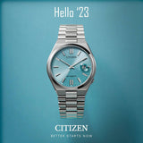 Citizen Tsuyosa Automatic Turquoise Dial Silver Steel Strap Watch For Men - NJ0151-88M Authentic Buy Shop Now