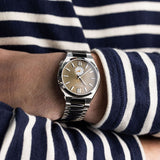 Citizen Tsuyosa Automatic Titanium Yellow Dial Silver Steel Strap Watch For Men - NK5010-51X Authentic Buy Shop Now