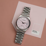 Citizen x Pantone Automatic Dreamy Pink Dial Silver Steel Strap Watch For Men - NJ0158-89X Authentic Buy Shop Now