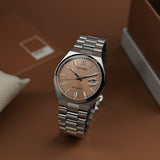 Citizen x Pantone Automatic Warm Sand Dial Silver Steel Strap Watch For Men - NJ0158-89Y Authentic Buy Shop Now