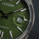 Citizen x Pantone Automatic Peaceful Green Dial Silver Steel Strap Watch For Men - NJ0158-89Z Authentic Buy Shop Now