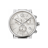 Calvin Klein Post Minimal White Dial Silver Steel Strap Watch for Men - K7627126 Authentic Buy Shop Now