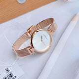 Calvin Klein Authentic Silver Dial Rose Gold Mesh Bracelet Watch for Women - K8G23626 Authentic Buy Shop Now