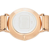 Coach Charles Black Dial Rose Gold Mesh Bracelet Watch for Men - 14602552 Authentic Buy Shop Now