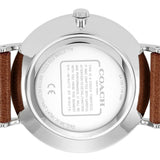 Coach Perry White Dial Brown Leather Strap Watch for Women - 14503514 Authentic Buy Shop Now