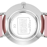 Coach Perry Silver Dial Pink Leather Strap Watch for Women - 14503516 Authentic Buy Shop Now