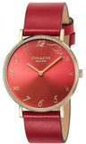Coach Perry Red Dial Red Leather Strap Watch for Women - 14503486 Authentic Buy Shop Now